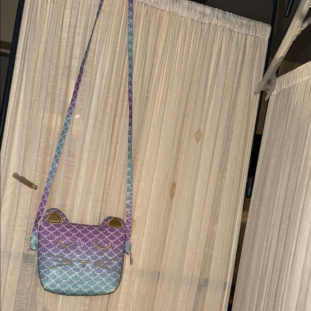 Chic Mermaid Scale Crossbody Bag - Purple and Blue NWOT
